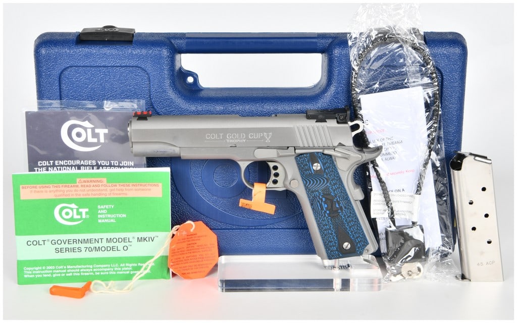 Colt Gold Cup Trophy .45 ACP Semi-Automatic Pistol, Model 05070GCL, Stainless Steel, Modern (1 of 17)