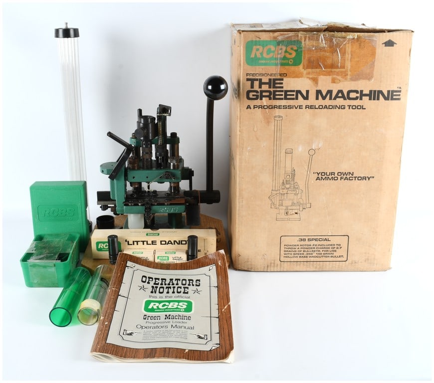 RCBS Omark Industries The Green Machine Progressive Reloading Press Lot, circa 1970s-1980s (1 of 7)