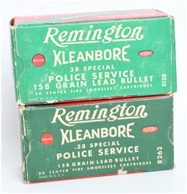 100 Rounds of Remington Kleanbore .38 Special Police Service Ammunition
