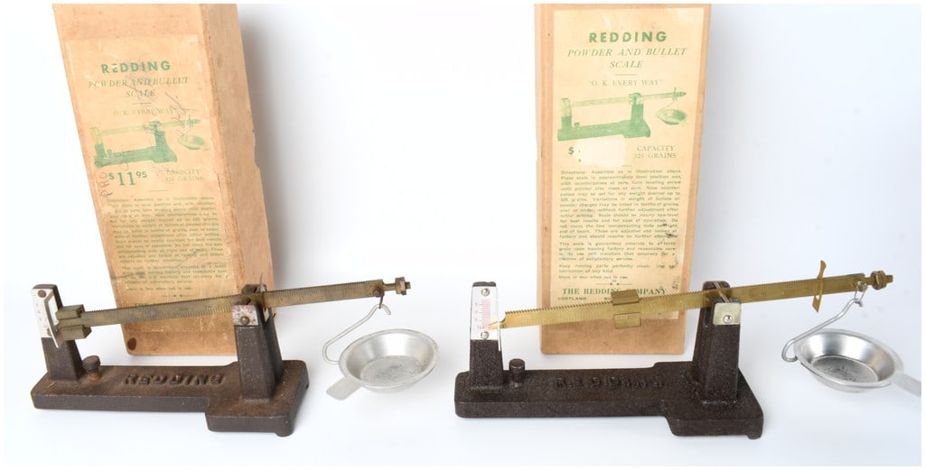 Redding Powder and Bullet Scale Pair with Original Boxes, circa 1950s (1 of 5)
