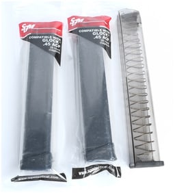 SGM Tactical and Glock Extended Capacity Magazines for .45 ACP Pistols, Modern