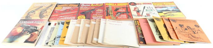 Vintage Collection of 21 Firearms and Shooting Periodicals, Wolfe Publishing and Guns & Ammo, Circa