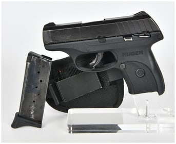 Ruger EC9s 9mm Semi-Automatic Pistol with Magazine and Holster, Prescott, Arizona, c. 2018-Present