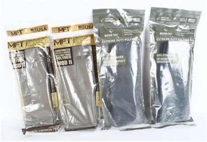 A Group of 4 Mission First Tactical AR-15/M4 Polymer Magazines