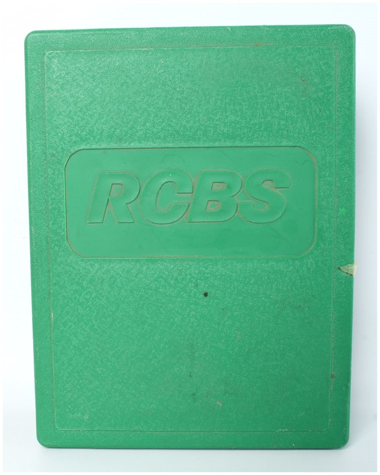 RCBS .257 Weatherby Magnum Full Length Two-Die Reloading Set, Part No. 12601, Late 20th Century: This professional-grade reloading die set was manufactured by RCBS for the .257 Weatherby Magnum cartridge. Identified as Part Number 12601 and designated as a Group A set, the kit is constructed from