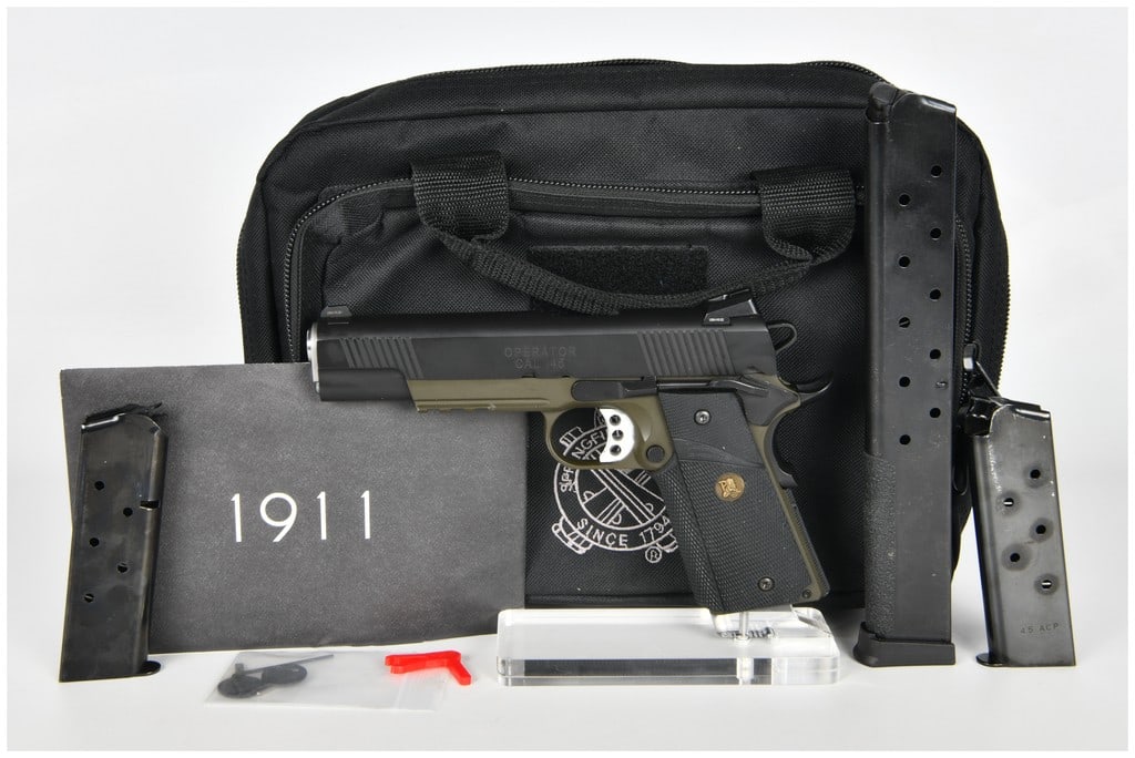 Springfield Armory 1911 Operator Semi-Automatic Pistol, .45 ACP, Two-Tone OD Green, c. 2022 (1 of 15)