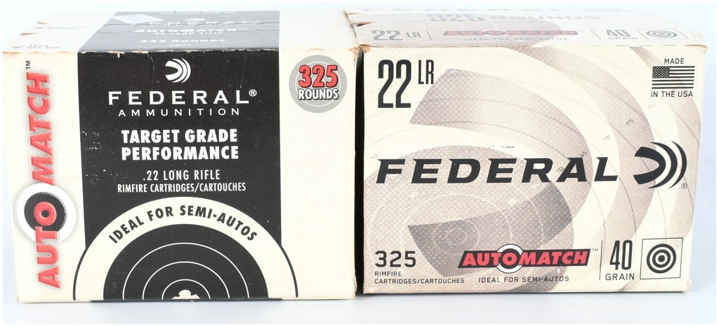 FEDERAL AMMUNITION AUTOMATCH .22 LR 40 Grain Target Ammunition Bulk Lot, Modern Production (1 of 2)