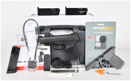 SIG SAUER P365 XL 9mm Semi-Automatic Pistol with ROMEOZero Optic and Gray Grip Module, 2021