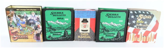 A Collection of Sierra Bullets and Hodgdon Powder Reloading Manuals