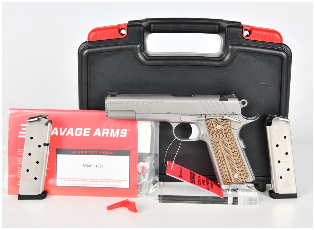 Savage Arms 1911 Semi-Automatic Pistol, .45 Auto, Brand New with 2 Magazines, Modern (1 of 16)