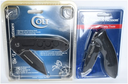 Two Folding Knives including a Colt Cobra Reconnaissance and a Smith & Wesson ExtremeOps
