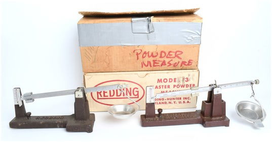 Vintage Redding Model 3 and Herter's Inc. Precision Powder & Bullet Scales Lot