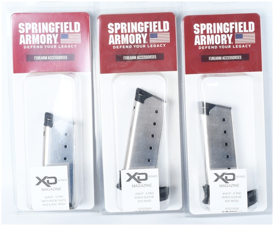 Three Springfield Armory XD Series .45 ACP Magazines (1 of 4)