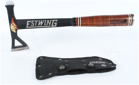 Estwing Black Eagle Tomahawk with Leather Handle
