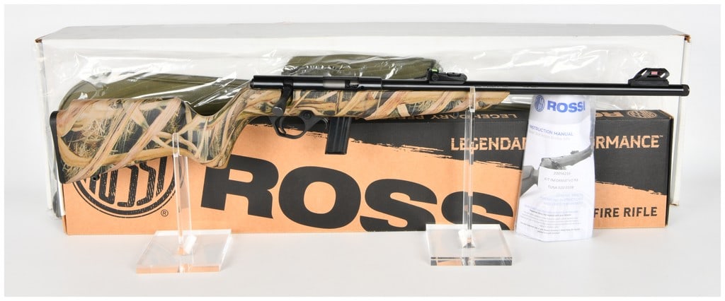 Rossi RB22 Compact Ducks Unlimited Kit Bolt-Action .22LR Rimfire Rifle, Contemporary Production: This is a complete, brand new Rossi RB22 Compact bolt-action rimfire rifle kit, designated RB22L1611?DU, manufactured in Brazil by CBC and imported by Braztech Intl. Lc. of Bainbridge, GA. The rifle