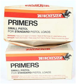 WINCHESTER Vintage Small Pistol Primers No. WSP Reloading Components Lot (Partial)