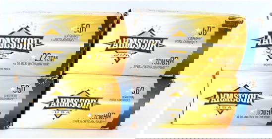 Armscor USA Centerfire Pistol Ammunition Lot (200 Rounds) 22TCM and TCM9R, 21st Century