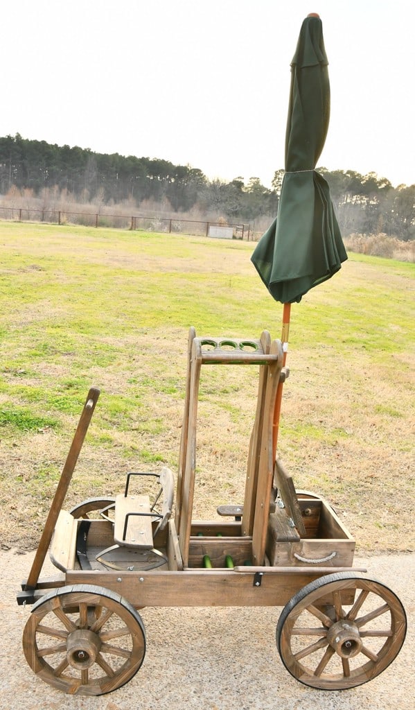 Custom Handmade Mustang Woodcrafters Style Skeet and Gun Cart (1 of 10)