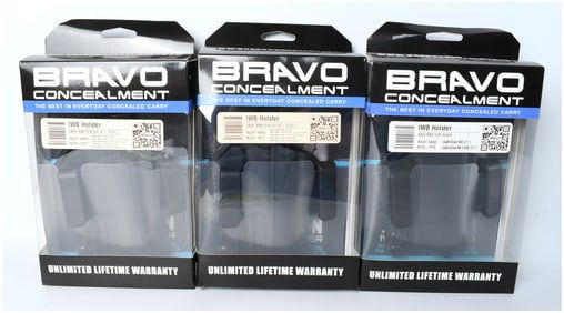 Bravo Concealment Torsion IWB Holster Lot (3), New in Packaging, S&W M&P Fitment