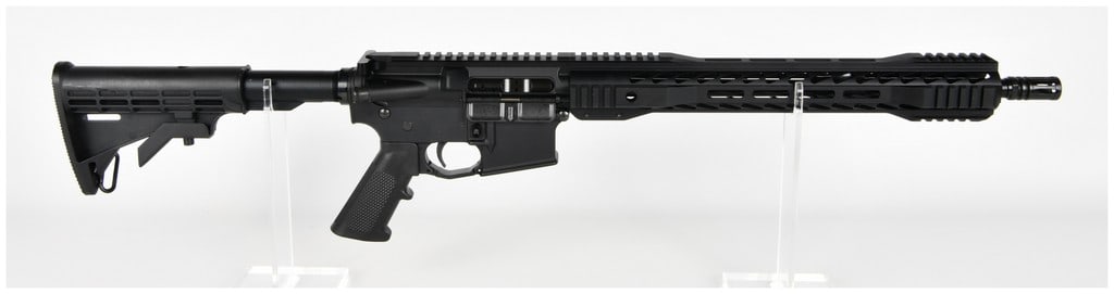 Anderson Manufacturing AM-15 Semi-Automatic AR-15 Rifle, Multi Caliber, Modern Production: A modern semi-automatic sporting rifle built on the AR-15 platform by Anderson Manufacturing of Hebron, Kentucky. The rifle features a black anodized aluminum receiver set and black polymer