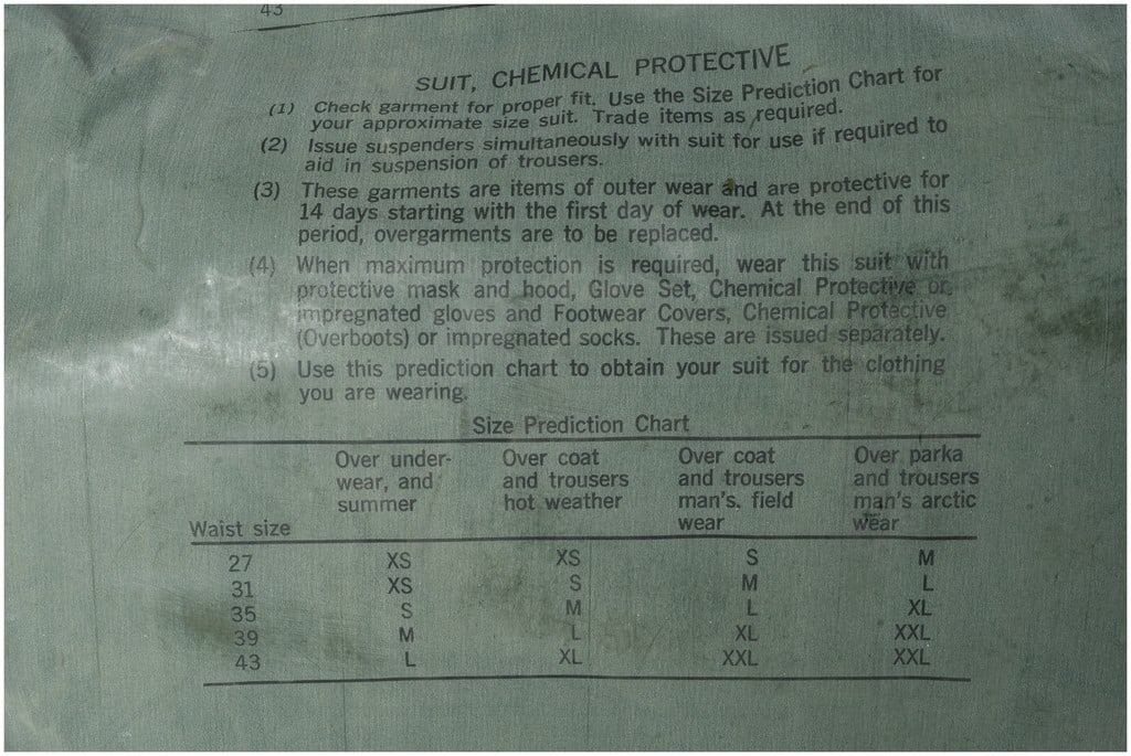 Sealed US Military Chemical Protective Suit Size Large - 2