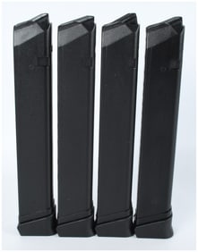 Four RWB 33-Round 9mm Magazines for Glock-Style Firearms