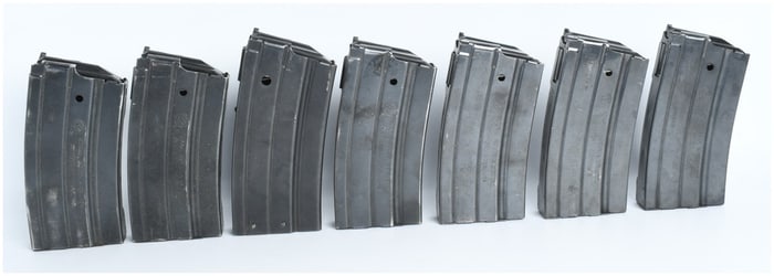 Six Ruger Mini-14 Steel Rifle Magazines