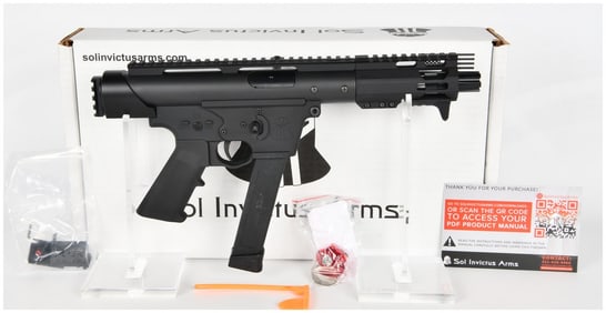 Sol Invictus Arms TAC-9 9MM Pistol Caliber Carbine Receiver Assembly, Brand New, Contemporary