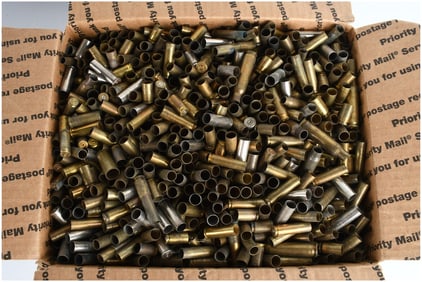30 Lbs Of Mixed Caliber Empty Brass Casings