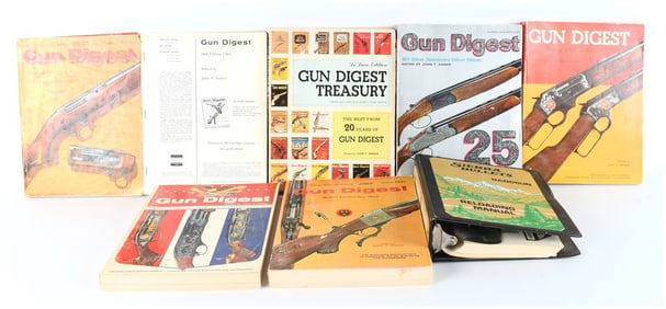 John T. Amber Edited Gun Digest Annuals and Sierra Reloading Manual Lot, 1961-1971