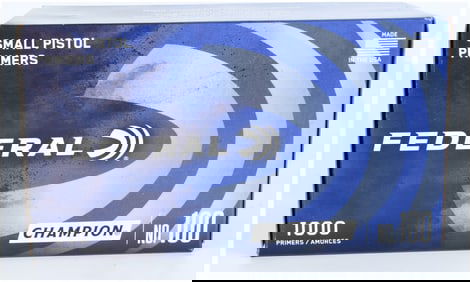 Federal Champion No. 100 Small Pistol Primers, 1000 Count