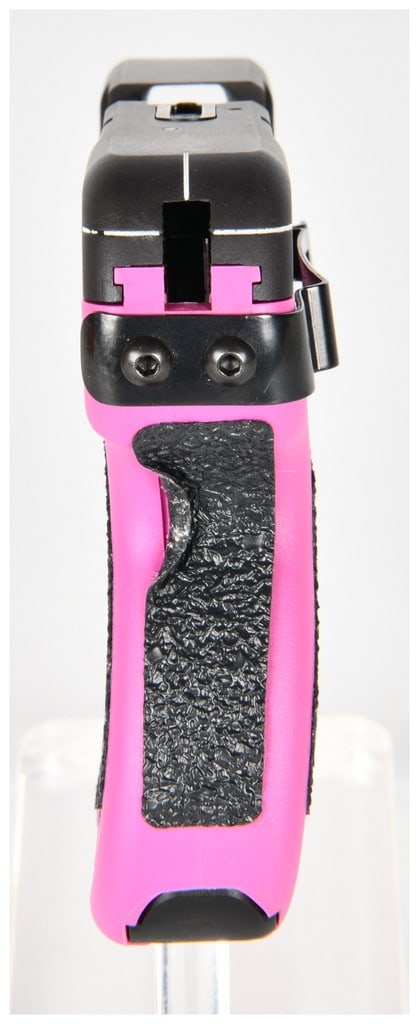 Taurus CURVE .380 AUTO Subcompact Semi-Automatic Pistol, Raspberry Frame, Integrated Laser/Light, - 7