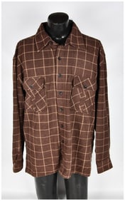 Brand New Stillwater Supply Co. Men's Fleece Shirt Jacket Brown Check Size 2XL