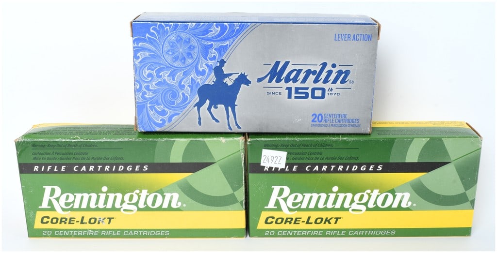 Marlin 150th Anniversary and Remington Core-Lokt .30-30 WIN Ammunition Lot, Circa 2020 (1 of 3)