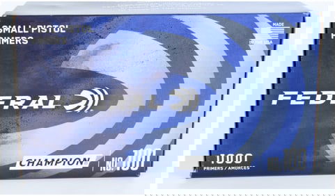 1,000 Federal Champion No. 100 Small Pistol Primers