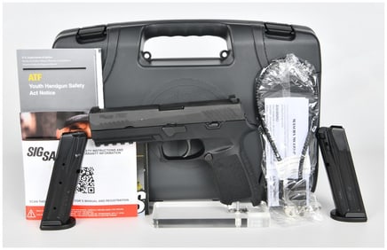 SIG Sauer P320 Full-Size 9mm Semi-Automatic Pistol with Original Case, 2022