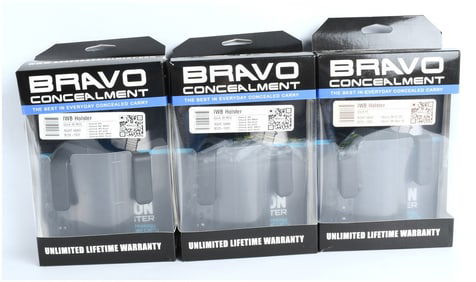 Bravo Concealment Torsion IWB Polymer Holster Collection (3 Items)