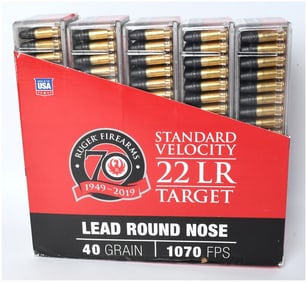 Ruger CCI 70th Anniversary Standard Velocity .22 LR Ammunition Carton 2019