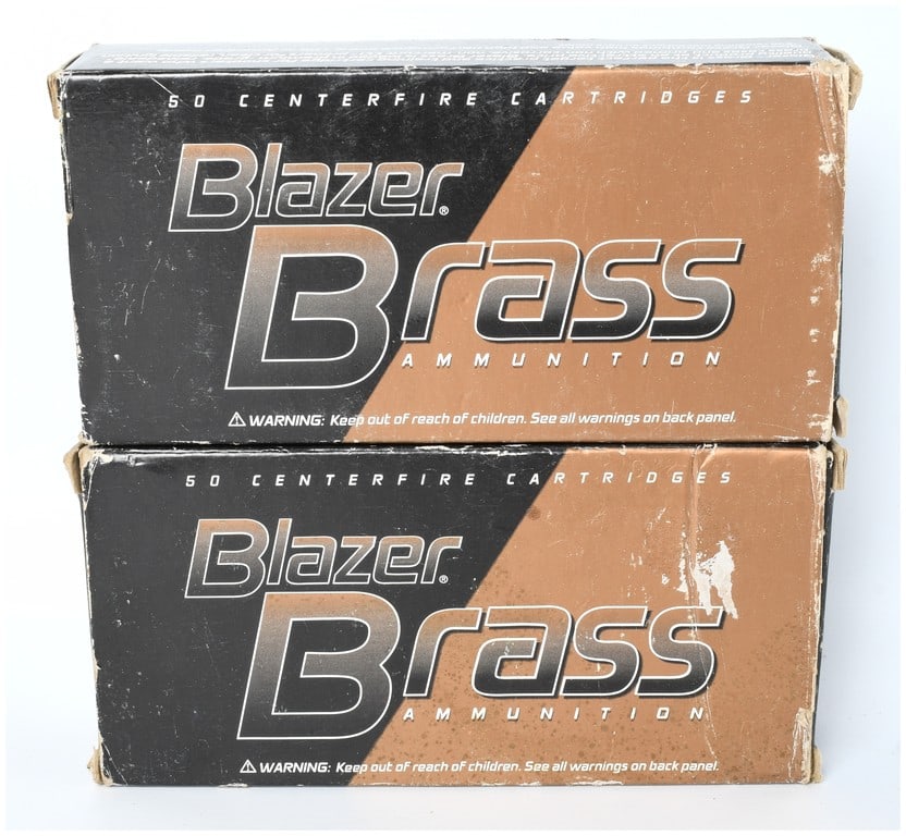 CCI Blazer Brass and Mixed Manufacturer .45 ACP Ammunition Lot, 74 Centerfire Cartridges (Modern) (1 of 4)