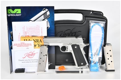 Kimber Stainless Pro Carry II .45 ACP Semi-Automatic Pistol with Original Case and Two Magazines, c.