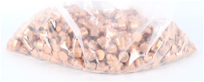 Unbranded .45 Caliber Round Nose Flat Point Plated Bullet Tips, Lot of 400, Late 20th to 21st