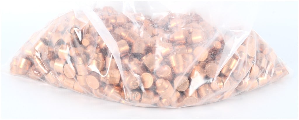 Unbranded .45 Caliber Round Nose Flat Point Plated Bullet Tips, Lot of 400, Late 20th to 21st (1 of 2)
