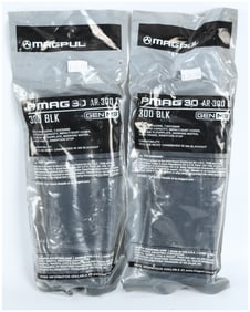 A Pair of Magpul PMAG 30 AR 300 B GEN M3 Rifle Magazines