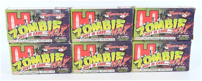 Hornady ZOMBIE MAX .223 REM 55 Grain Z-MAX Ammunition Lot (120 Rounds)