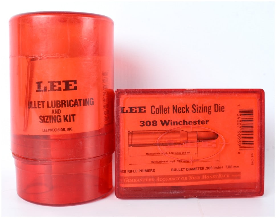 Lee Precision, Inc. .308 Winchester Collet Neck Sizing Die Set and Bullet Lubricating Kit, Circa (1 of 3)
