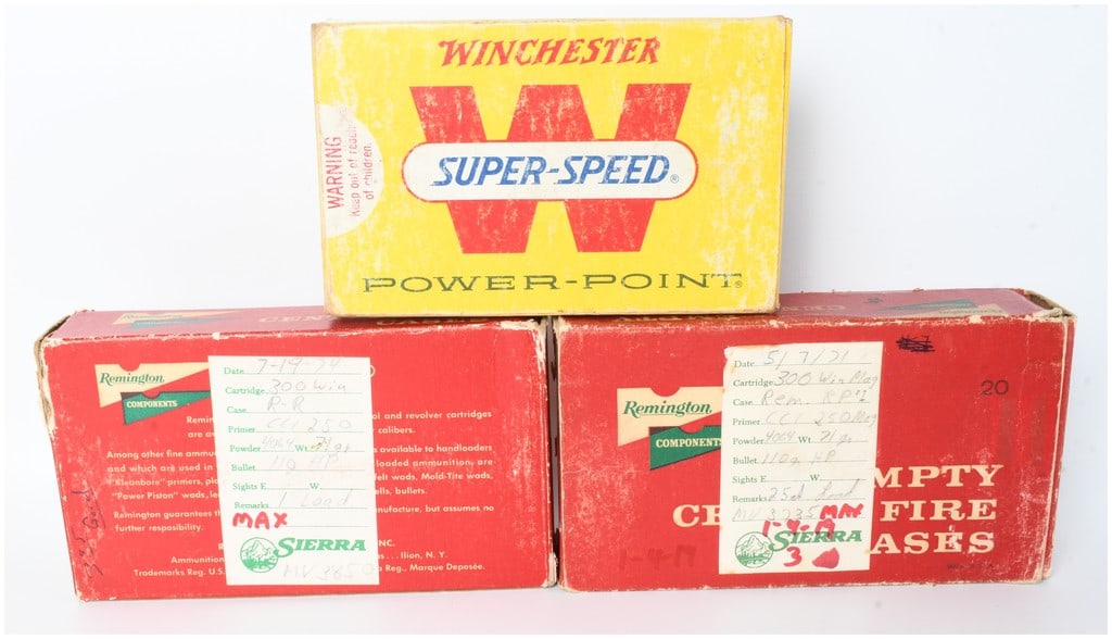 58 Rounds of .300 Win Mag Reloaded Ammunition in Vintage Winchester and Remington Boxes (1 of 4)