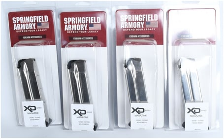 Four Springfield Armory XD Series 40 S&W 10 Round Magazines