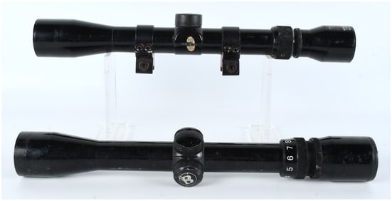 Tasco and Bushnell 3-9x Variable Power Rifle Scopes, Lot of 2, circa 1970s-1980s