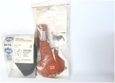 Uncle Mike's Sidekick Professional and Leather Pistol Holster Collection, Two Pieces, circa 1986