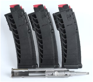CMMG AR-15 .22 LR Conversion Kit with Stainless Steel Bolt Group and Three Magazines, c. 2015-2023